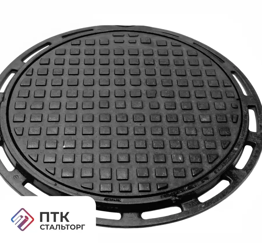 Люк чугунный ВЧШГ легкий тип Л (А15) 2-60 с запорным устройством и уплотнителем