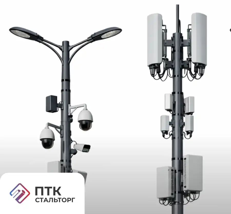 Опора двойного назначения ОДН-21 фланцевая трубчатая